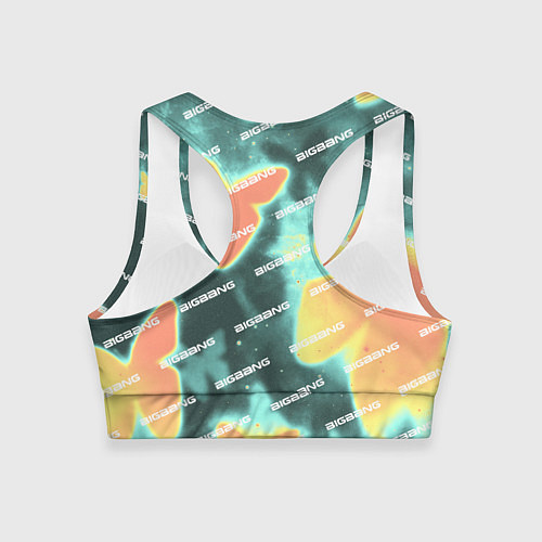 Женский спортивный топ Big Bang Бабочки / 3D-принт – фото 2