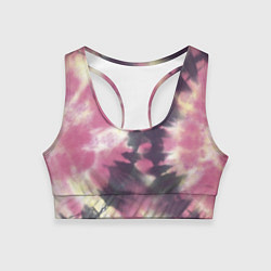 Топик спортивный женский Tie-Dye дизайн, цвет: 3D-принт