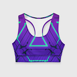 Топик спортивный женский Твой стиль геометрия 1, цвет: 3D-принт