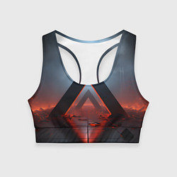 Женский спортивный топ Дорога абстракций
