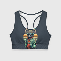 Женский спортивный топ Оставайся спокойным