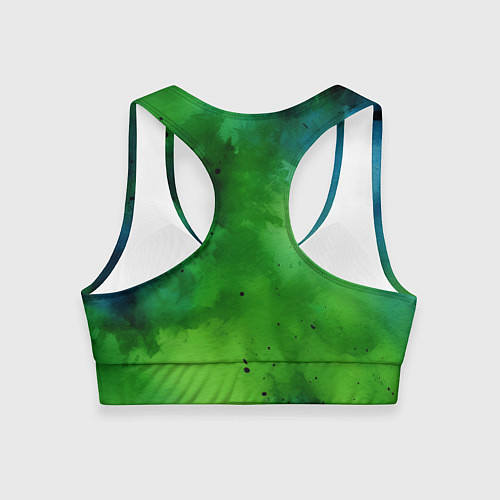 Женский спортивный топ Акварелика / 3D-принт – фото 2