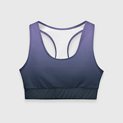 Топик спортивный женский Градиент приглушённый сиреневый, цвет: 3D-принт