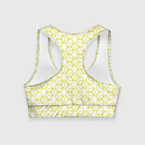 Женский спортивный топ Круговой узор / 3D-принт – фото 2
