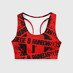 Топик спортивный женский Rainbox six краски, цвет: 3D-принт