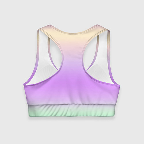 Женский спортивный топ Голографический яркий градиент / 3D-принт – фото 2