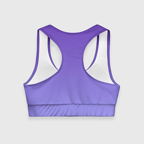 Женский спортивный топ Светлый фиолетовый градиент / 3D-принт – фото 2
