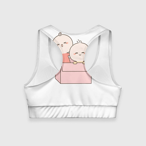 Женский спортивный топ Chippi Twins для него / 3D-принт – фото 2