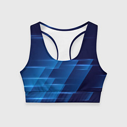 Женский спортивный топ Blue background