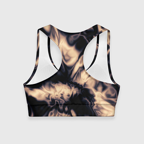Женский спортивный топ Абстракция шёлк / 3D-принт – фото 2