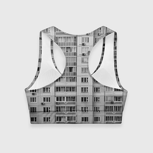Женский спортивный топ Эстетика панельки / 3D-принт – фото 2
