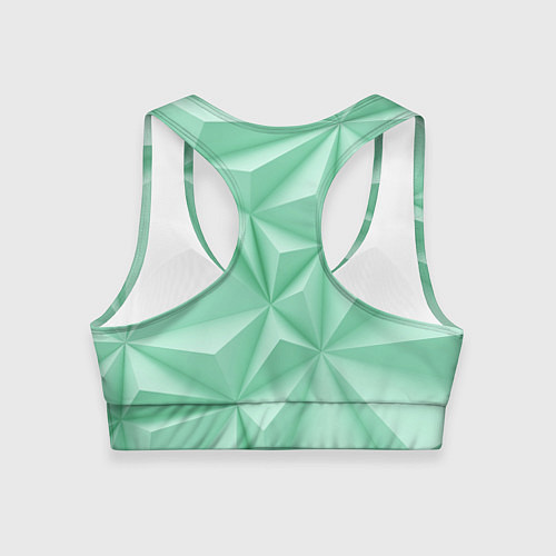 Женский спортивный топ Объемные пирамидки / 3D-принт – фото 2