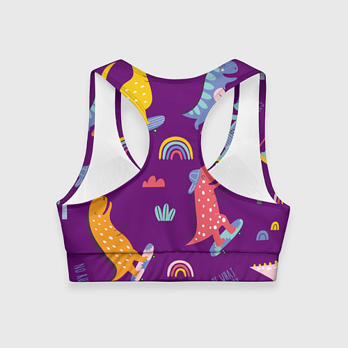 Женский спортивный топ No rules / 3D-принт – фото 2