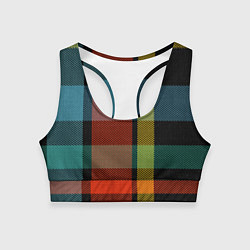 Топик спортивный женский Вечер у камина, цвет: 3D-принт