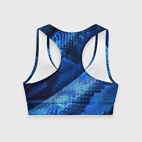 Женский спортивный топ Змеиный стиль / 3D-принт – фото 2