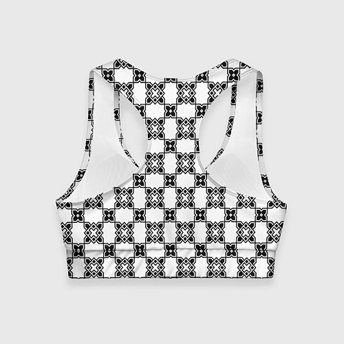 Женский спортивный топ Готический орнамент / 3D-принт – фото 2