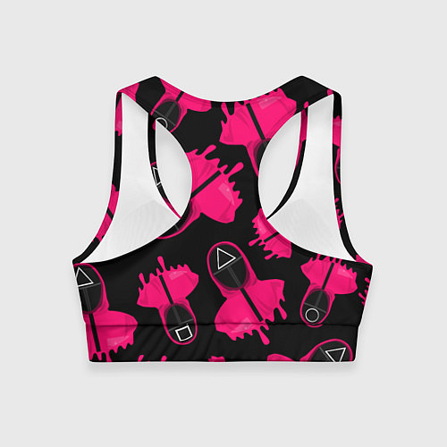 Женский спортивный топ Стражи из игры в кальмара / 3D-принт – фото 2