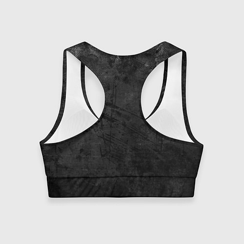 Женский спортивный топ Абстракция - dark grunge break / 3D-принт – фото 2