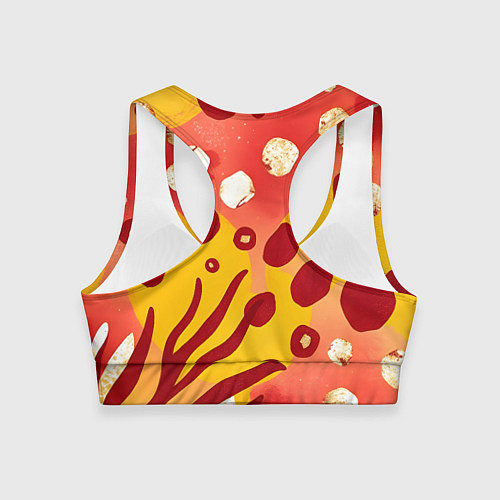 Женский спортивный топ Африканский паттерн / 3D-принт – фото 2