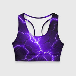 Топик спортивный женский Color purple black, цвет: 3D-принт