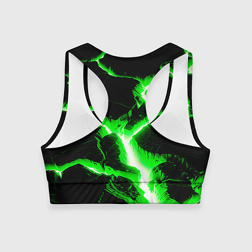 Женский спортивный топ Разлом / 3D-принт – фото 2