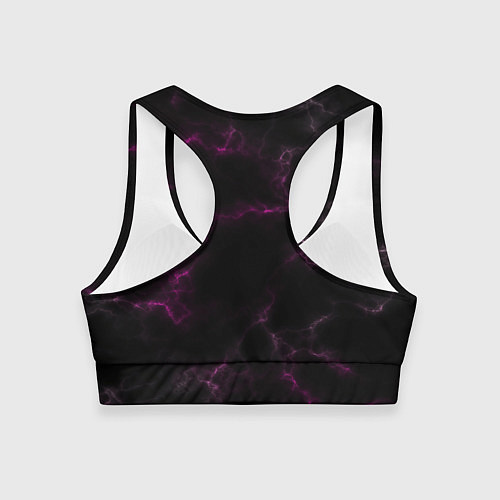 Женский спортивный топ Black pink / 3D-принт – фото 2