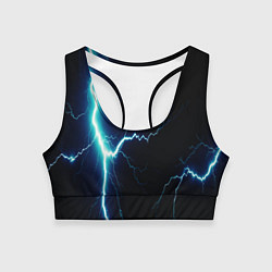Женский спортивный топ Lightning light blue
