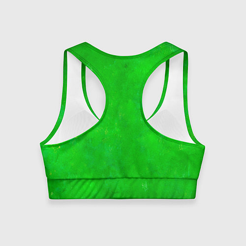 Женский спортивный топ Свет зелёного фонаря / 3D-принт – фото 2