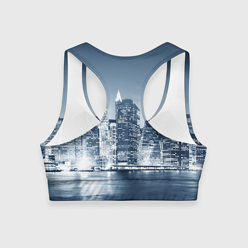 Женский спортивный топ New York город / 3D-принт – фото 2