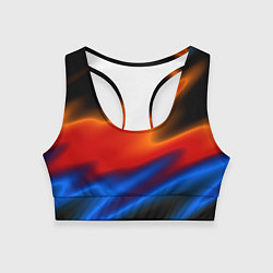 Топик спортивный женский Multicoloured, цвет: 3D-принт