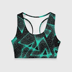 Топик спортивный женский The triangle is light blue, цвет: 3D-принт