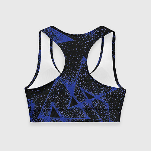 Женский спортивный топ Triangles with dots / 3D-принт – фото 2