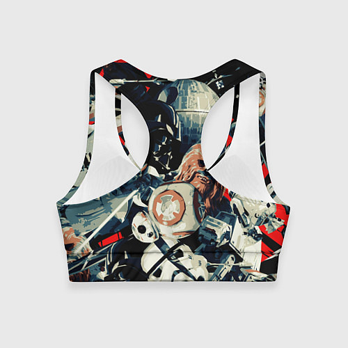 Женский спортивный топ Звездные войны персонажи / 3D-принт – фото 2