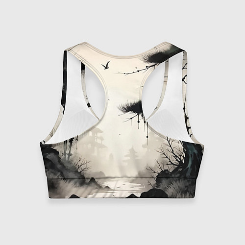 Женский спортивный топ Путник / 3D-принт – фото 2