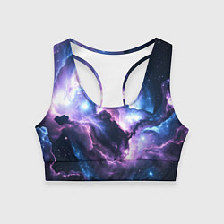 Женский спортивный топ Фиолетовая туманность