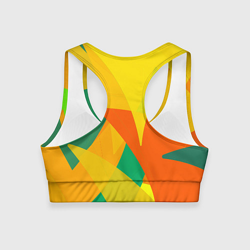 Женский спортивный топ Настроение в цветных тонах / 3D-принт – фото 2