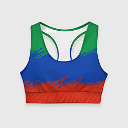 Женский спортивный топ Дагестанские цвета