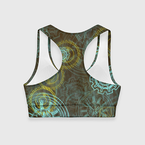 Женский спортивный топ Стимпанк приключения / 3D-принт – фото 2