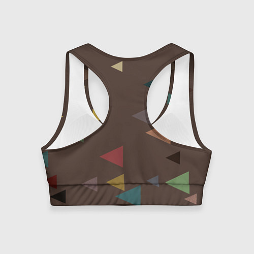 Женский спортивный топ Осень палитра глубокий лес / 3D-принт – фото 2