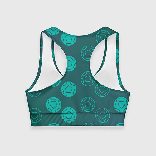 Женский спортивный топ Спортивные мячи / 3D-принт – фото 2