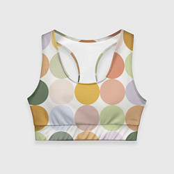 Женский спортивный топ Цветочный горошек