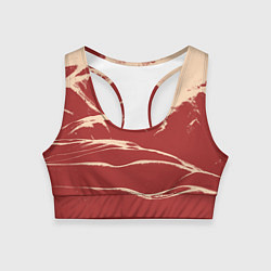 Женский спортивный топ Песочные горы-абстракция