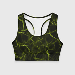 Женский спортивный топ Неоновый фон