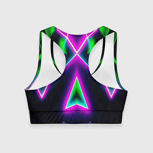 Женский спортивный топ Multicolored colorful color / 3D-принт – фото 2