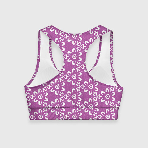 Женский спортивный топ Треугольники из дуг по диагонали / 3D-принт – фото 2