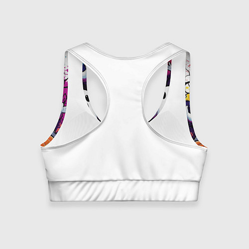 Женский спортивный топ Happy Halloween 25 / 3D-принт – фото 2