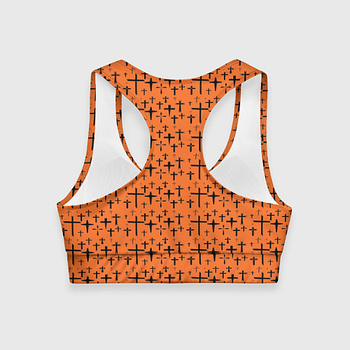 Женский спортивный топ Крестики / 3D-принт – фото 2