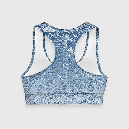 Женский спортивный топ Налипший снег / 3D-принт – фото 2