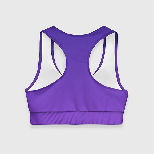 Женский спортивный топ The color is purple / 3D-принт – фото 2