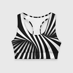 Женский спортивный топ Оптические иллюзии